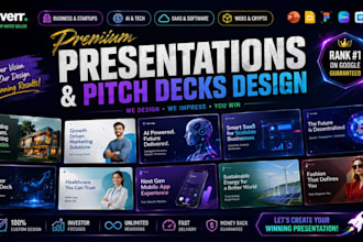 create modern powerpoint presentation and business slides