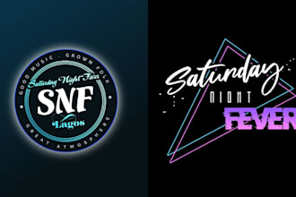 premium nightclub logo design neon, retro, modern styles
