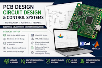 design electronic circuits, pcb layouts and controller design