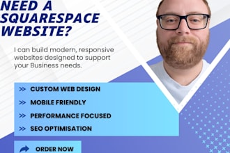 create you a custom squarespace website