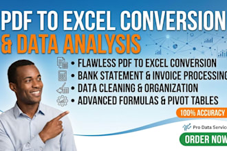do PDF to excel conversion