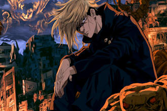 did anime artwork illustration with high quality