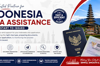 assist with indonesia visa application and processing