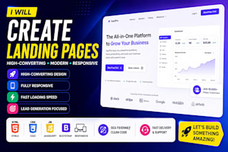 build a responsive landing page