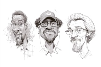 draw a caricature, cartoon caricatures