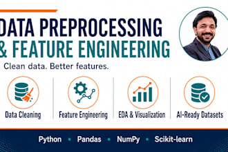 do data cleaning, preprocessing and feature engineering for ml