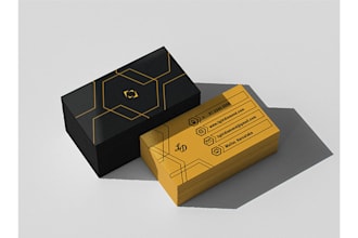 design a modern, professional, and premium visiting card