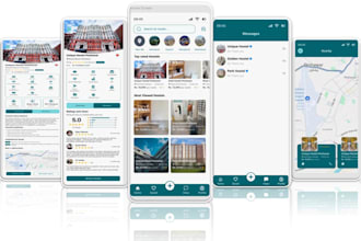 develop a professional flutter mobile app with firebase and rest API integration