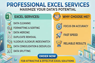 fix errors, clean and format ms excel spreadsheets