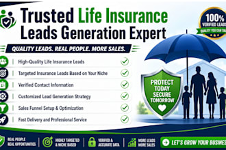 generate life insurance leads, insurance leads, sales funnel