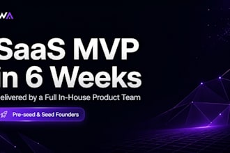 build your saas poc startup mvp in 6 weeks with a full product team