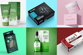 do packaging design and label design for any product