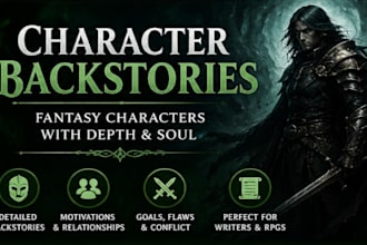 write fantasy character backstories and lore