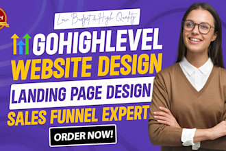 build gohighlevel website, go high level funnel builder gohighlevel landing page
