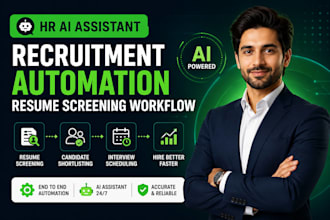 create hr ai assistant recruitment automation resume screening workflow