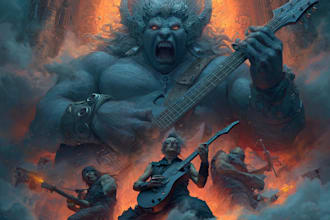 do a metal, punk or rock album cover