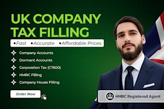 prepare and file UK comapnies annual accounts and tax return