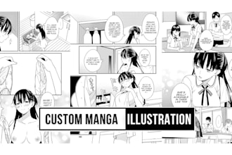 draw anime manga page illustration