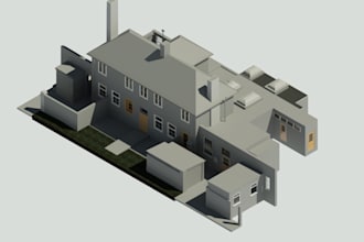 create architectural 3d revit bim models with mep lod 300 to 500
