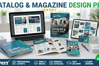 create catalog design, magazine design and product catalogue