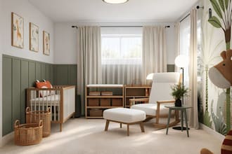 create realistic 3d nursery, kids room, and playroom designs