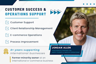 provide customer support, customer success and operations support