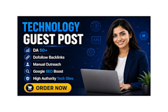 do technology guest post outreach on authority sites