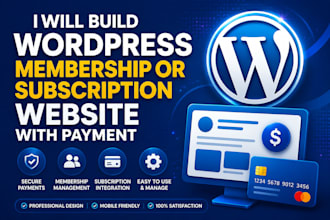 setup memberpress and build membership website  with content dripping feed