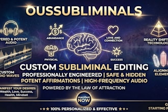 make a powerful subliminal to manifest any desire