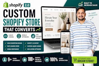 build a custom shopify store, shopify expert shopify developer cro expert