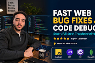 debug and fix web application bugs as a full stack developer
