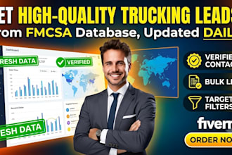 provide fresh trucking leads from fmcsa database for b2b lead generation
