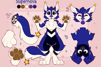 draw furry ref sheet anthro nsfw furry reference fursona ref sheet sfw furry oc