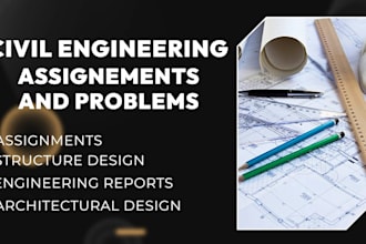 do civil engineering problems and assigment
