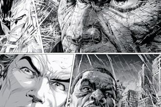 draw comic book illustration with comic book illustrator