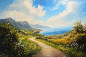 landscape oil painting art