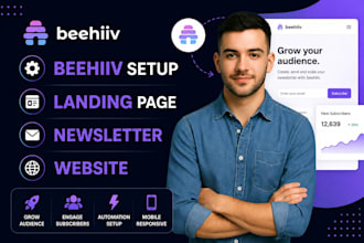 beehiiv setup beehiiv landing page beehive newsletter beehiiv website