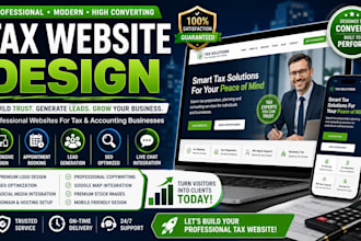 tax website finance website tax logo bookkeeping website income tax landing page