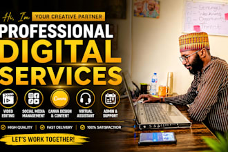design professional canva graphics for social media and business