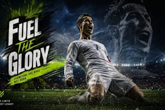 create professional sports poster and social media design