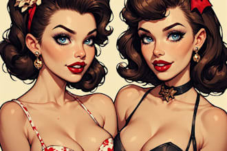 do a pin up girl and pin up girl