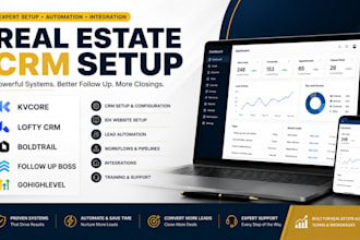 set up kvcore lofty CRM boldtrail follow up boss gohighlevel CRM idx website