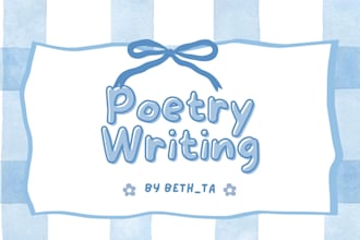 write poetries about family romance and friendship