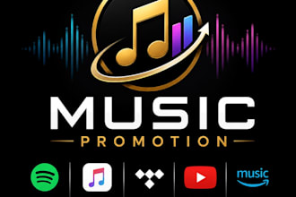 spotify music promotion apple music tidal youtube amazon music