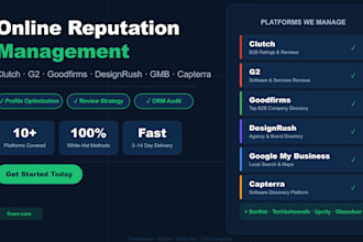 clutch g2 goodfirms designrush gmb online reputation management
