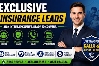 generate exclusive life insurance leads and live transfer calls