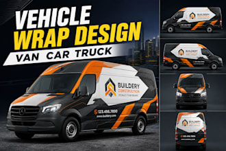 design premium vehicle branding with 3d mockup