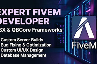 build a complete custom fivem server with esx or qbcore