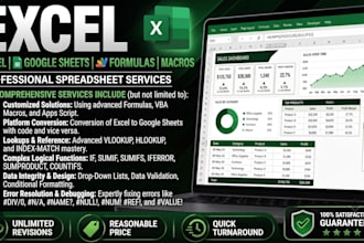 do anything in excel, google spreadsheets, apps script