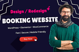 design or redesign a professional wordpress booking website